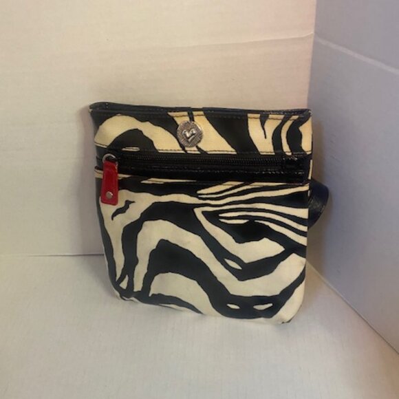 Brighton Womens small Crossbody Zebra Print Bag - Picture 1 of 5